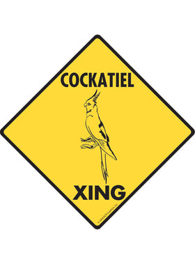 Cockatiel Xing Sign or Sticker