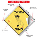Cockatoo Xing (Crossing) Bird Signs or Sticker-3