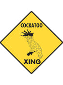 Cockatoo Xing Sign or Sticker