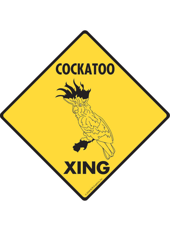 Cockatoo Xing Sign or Sticker