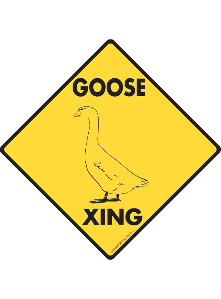Goose Xing (Crossing) Bird Signs or Sticker | Signs With An Attitude