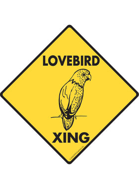 Lovebird Xing Sign or Sticker