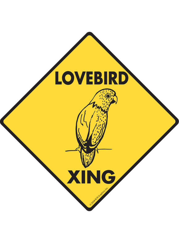 Lovebird Xing Sign or Sticker