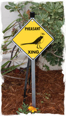 Pheasant Crossing Aluminum Sign or Vinyl Sticker - Weatherproof Novelty-5