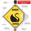 Swan Xing (Crossing) Bird Signs or Sticker-4