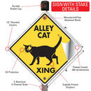 Alley Cat Xing (Crossing) Signs or Sticker-4