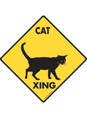 Cat Xing Sign or Sticker