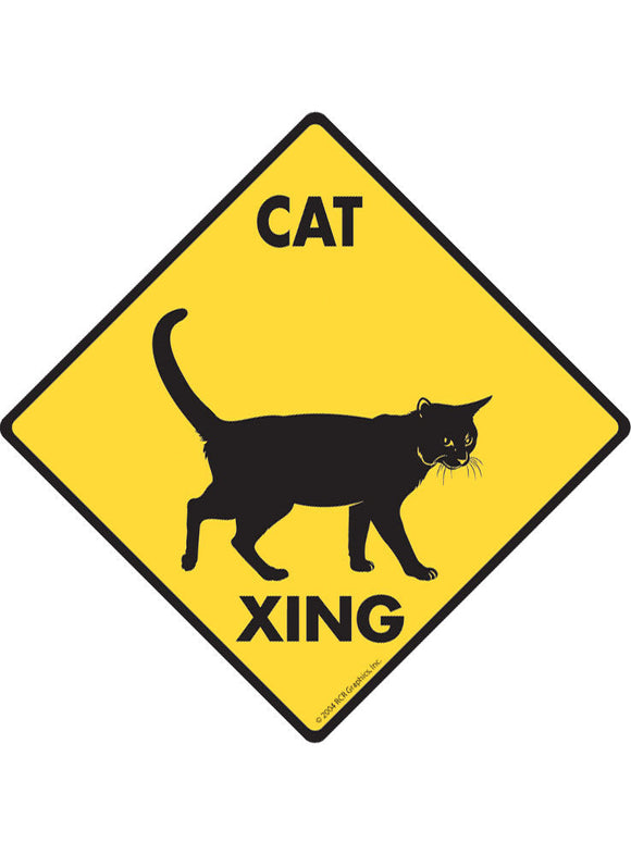 Cat Xing Sign or Sticker