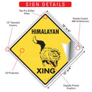 Himalayan Xing (Crossing) Cat Signs or Sticker-3