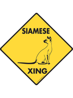 Siamese Xing Sign or Sticker