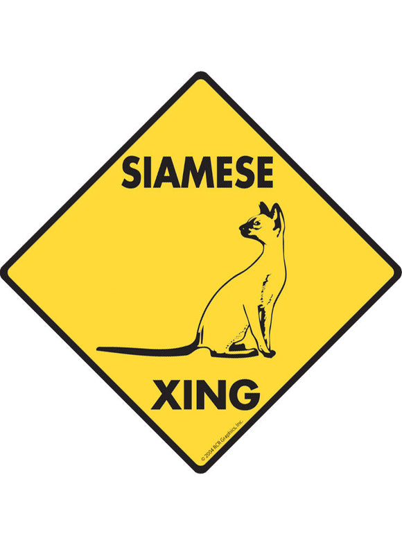 Siamese Xing Sign or Sticker