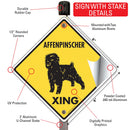 Affenpinscher Xing (Crossing) Dog Signs or Sticker-4