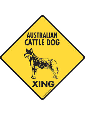Australian Cattle Dog Xing Sign or Sticker