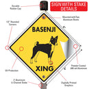 Basenji Xing (Crossing) Dog Signs or Sticker-4