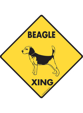 Beagle Xing Sign or Sticker