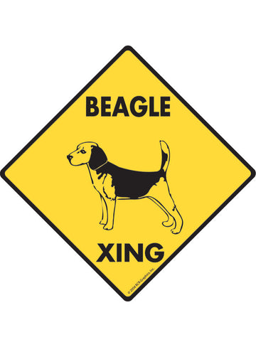 Beagle Xing Sign or Sticker