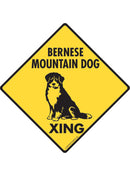 Bernese Mountain Dog Xing Sign or Sticker