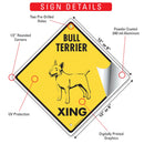 Bull Terrier Xing (Crossing) Dog Signs or Sticker-3