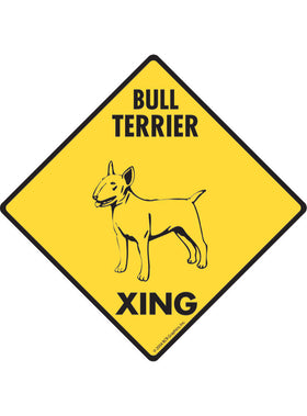 Bull Terrier Xing Sign or Sticker