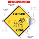 French Bulldog (Frenchie) Xing (Crossing) Dog Signs or Sticker-3