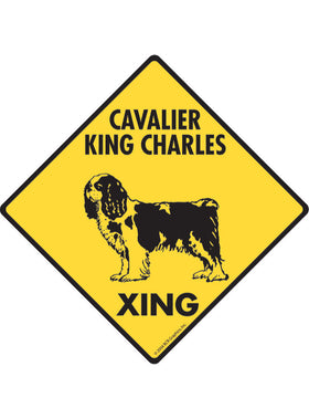 Cavalier King Charles Xing Sign or Sticker