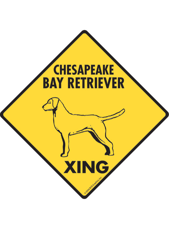 Chesapeake Bay Retriever Xing Sign or Sticker