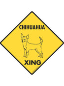 Chihuahua Xing Sign or Sticker