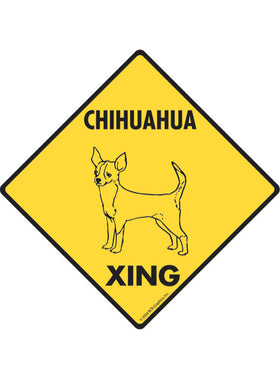 Chihuahua Xing Sign or Sticker