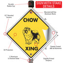 Chow Xing (Crossing) Dog Signs or Sticker-4
