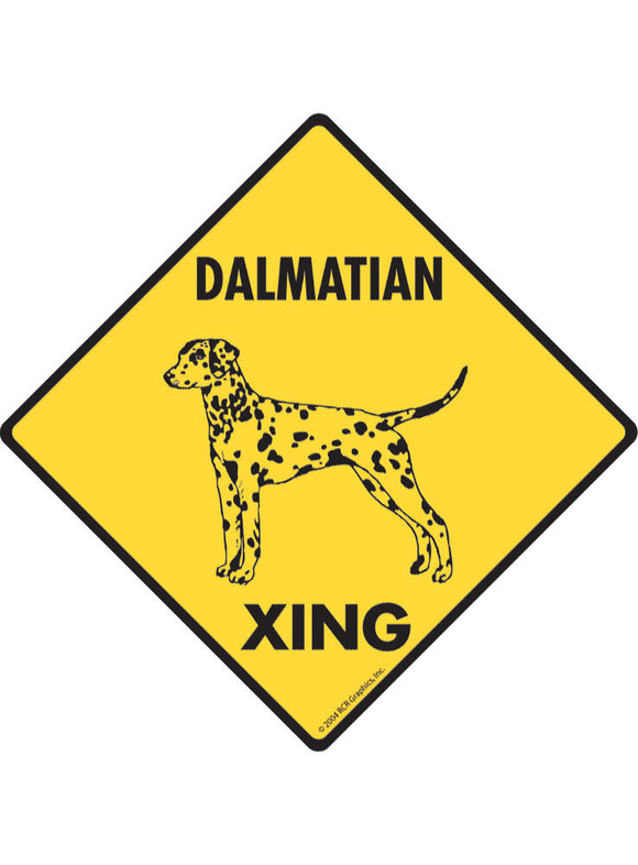 Dalmatian Xing Sign or Sticker