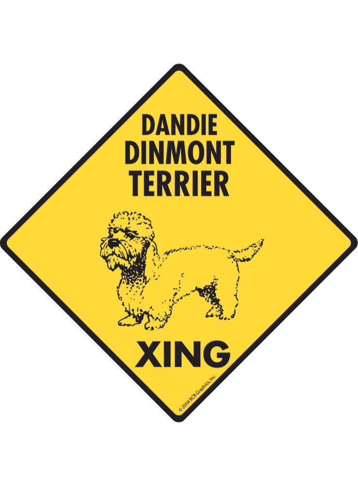 Dandie Dinmont Terrier Xing Sign or Sticker