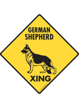 German Shepherd Xing Sign or Sticker