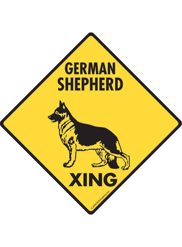 German Shepherd Xing Sign or Sticker