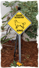 Golden Retriever Xing (Crossing) Dog Signs or Sticker-5