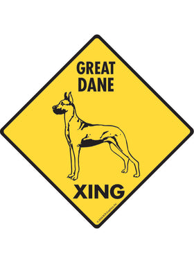 Great Dane Xing Sign or Sticker