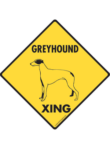 Greyhound Xing Sign or Sticker