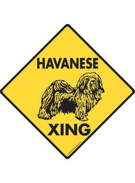 Havanese Xing Sign or Sticker