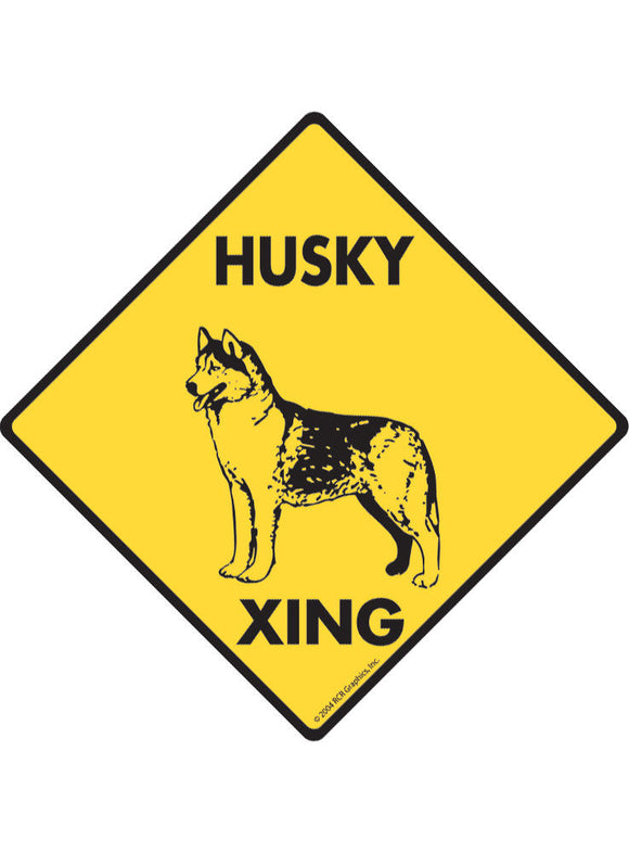 Husky Xing Sign or Sticker