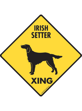 Irish Setter Xing Sign or Sticker