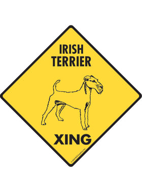Irish Terrier Xing Sign or Sticker