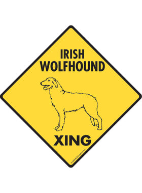 Irish Wolfhound Xing Sign or Sticker