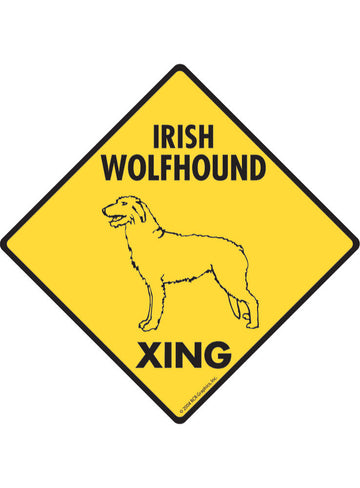Irish Wolfhound Xing Sign or Sticker