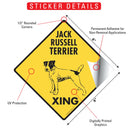 Jack Russell Terrier Xing (Crossing) Dog Signs or Sticker-2