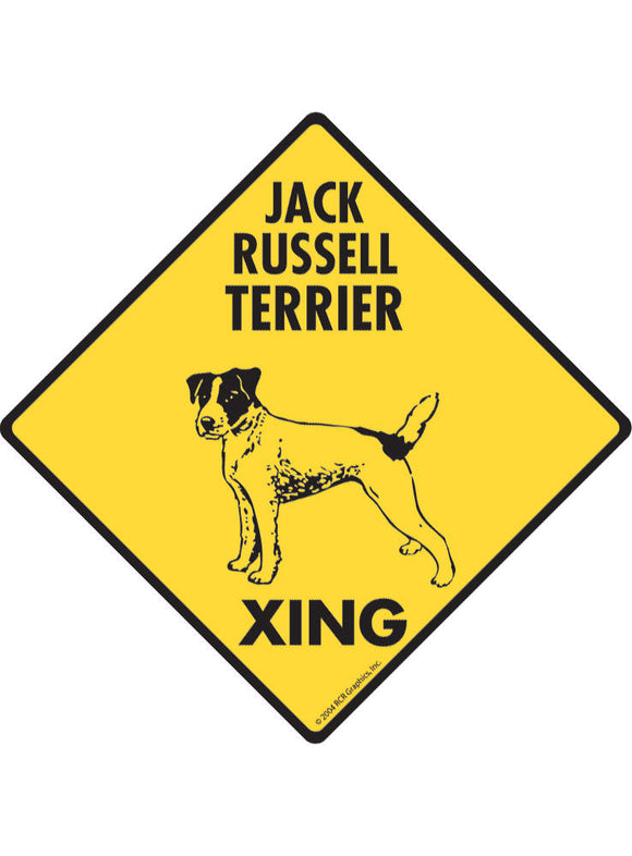 Jack Russell Terrier Xing Sign or Sticker