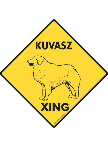 Kuvasz Xing Sign or Sticker