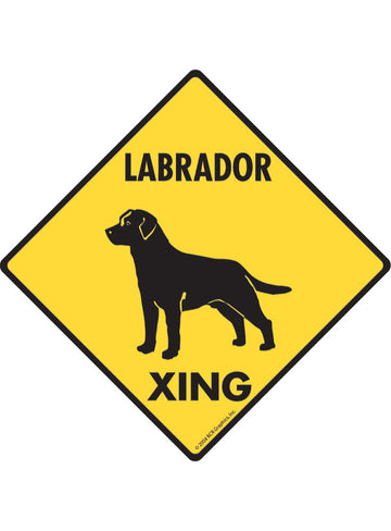 Labrador Retriever Xing Sign or Sticker