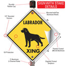 Labrador Retriever Xing (Crossing) Dog Signs or Sticker-4