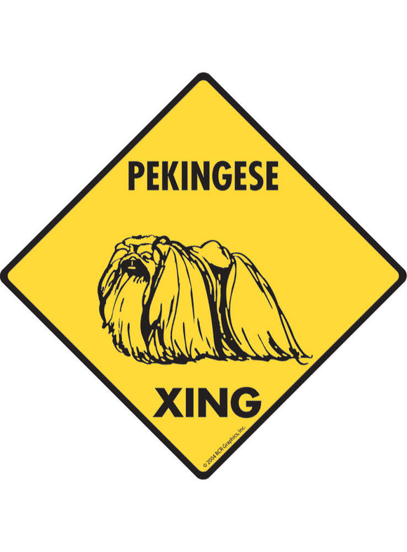 Pekingese Xing Sign or Sticker