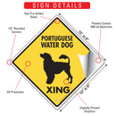 Portuguese Water Dog Xing (Crossing) Signs or Sticker-3