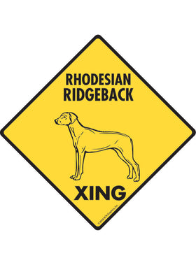 Rhodesian Ridgeback Xing Sign or Sticker